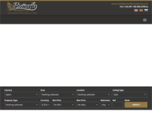 Tablet Screenshot of butterflyresidential.com